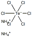 ammonium hexachlorotellurate Struktur