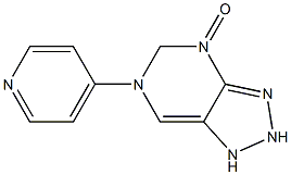 6-(4-pyridinyl)-1H-1,2,3-triazolo(4,5-d)pyrimidin-4(5H)-one Struktur