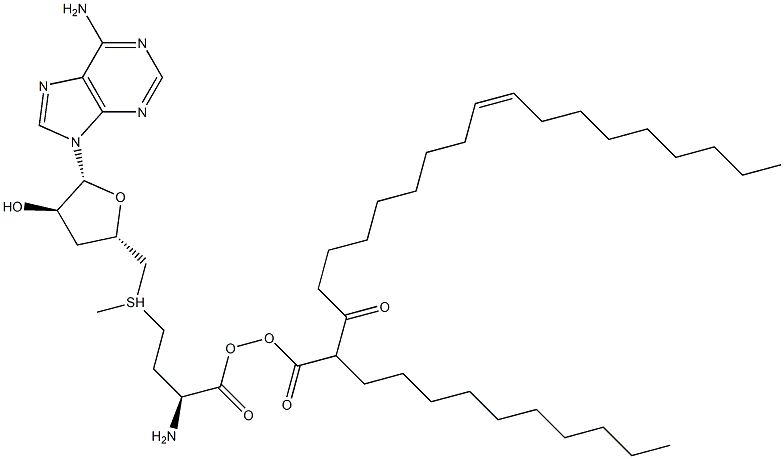 S-adenosylmethionine N-ole-1-oyltaurate Struktur