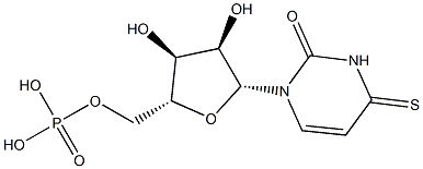 4-thiouridine monophosphate Struktur