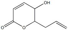 6-allyl-5,6-dihydro-5-hydroxypyran-2-one Struktur