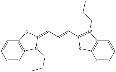 3,3'-dipropylthiacarbocyanine Struktur