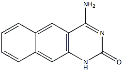 4-amino-1H-benzo(g)quinazoline-2-one Struktur