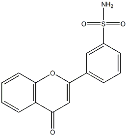 flavone-3'-sulfonamide Struktur