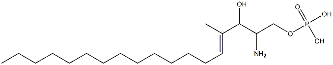 4-methylsphingosine 1-phosphate Struktur