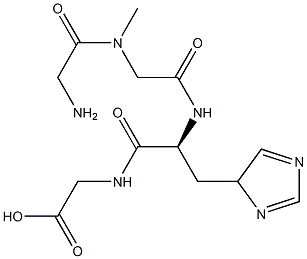 glycyl-sarcosyl-histidyl-glycine Struktur