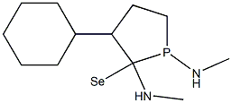 N,N'-dimethylcyclohexyl-1,2-diazaselenophospholidine Struktur