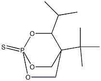 4-tert-butyl-3-isopropyl-2,6,7-trioxa-1-phosphabicyclo(2.2.2)octane 1-sulfide Struktur