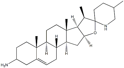 3-amino-5-spirosolene Struktur