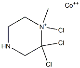 trichloro(1-methylpiperazin-1-ium)cobalt(II) Struktur