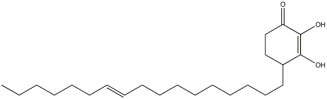 dihydroxy-4-(10-heptadecenyl)-2-cyclohexenone Struktur