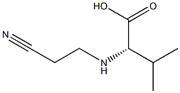 N-(2-cyanoethyl)valine Struktur