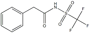 N-(phenylacetyl)trifluoromethanesulfonamide Struktur