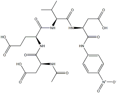 acetyl-aspartyl-glutamyl-valyl-aspartic acid p-nitroanilide Struktur