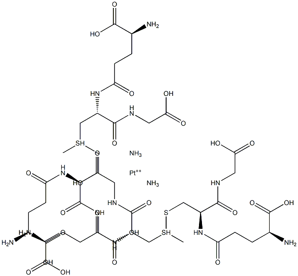 diamminebis(S-methylglutathione)platinum(II) Struktur