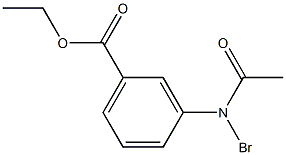 3-bromoacetylamino benzoic acid ethyl ester Struktur