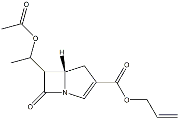 allyl 6-(1'-acetoxyethyl)penem-3-carboxylate Struktur