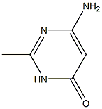 2-methyl-4-amino-6-oxypyrimidine Struktur