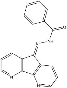 4,5-diazafluoren-9-one benzoylhydrazone Struktur