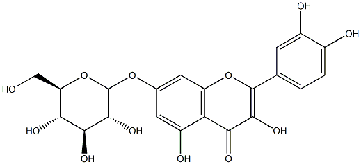 quercetin 7-O-glucopyranoside Struktur