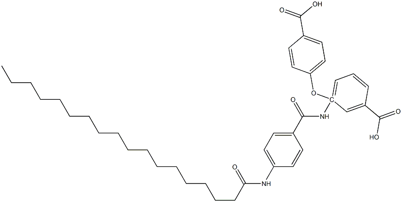 3-(4-octadecanoylaminobenzoylamino)-3',4-oxydibenzoic acid Struktur