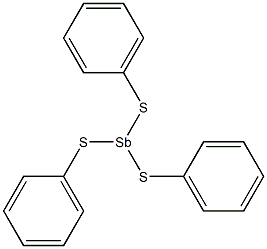 antimonytrithious acid triphenyl ester Struktur