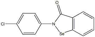 2-(4-chlorophenyl)-1,2-benzisoselenazol-3(2H)-one Struktur