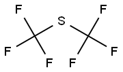 BIS(TRIFLUOROMETHYL)THIOETHER Struktur