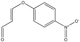 BETA-(PARA-NITRO-PHENOXY)-ACROLEIN Struktur