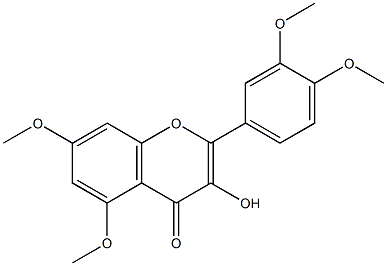 QUERCETIN5,7,3',4'-TETRAMETHYLETHER Struktur