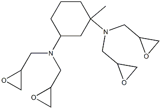 N,N,N',N'-TETRAGLYCIDYL-1,3-BISAMINOMETHYLCYCLOHEXANE Struktur