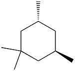 CIS,TRANS-1,1,3,5-TETRAMETHYLCYCLOHEXANE Struktur