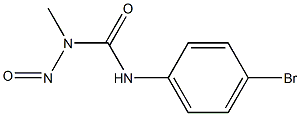 1-METHYL-3(PARA-BROMOPHENYL)-1-NITROSOUREA Struktur