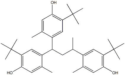 1,1,3-TRI-(5-TERT-BUTYL-4-HYDROXY-2-METHYLPHENYL)BUTANE Struktur