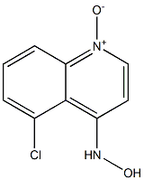 5-CHLORO-4-(HYDROXYAMINO)QUINOLINE1-OXIDE Struktur