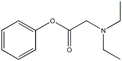 N,N-DIETHYLGLYCINEPHENYLESTER Struktur