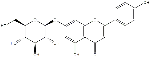 APIGENIN-7-O-BETA-D-GLUCOPYRANOSIDE Struktur