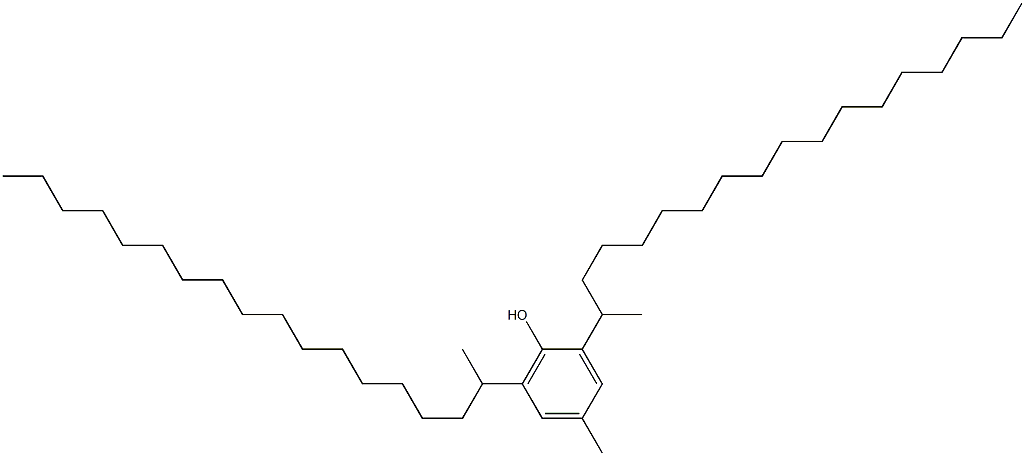 2,6-BIS-(1-METHYLHEPTADECYL)-PARA-CRESOL Struktur