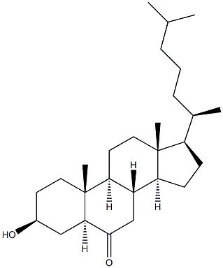 3BETA-HYDROXY-5A-CHOLESTAN-6-ONE Struktur