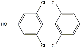 4'-HYDROXY-2,6,2',6'-TETRACHLOROBIPHENYL Struktur