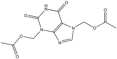 3,7-BIS(ACETOXYMETHYL)XANTHINE Struktur