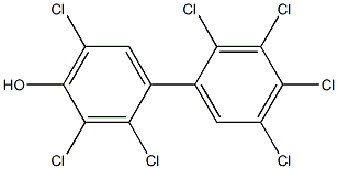 4-HYDROXY-2,2',3,3',4',5,5'-HEPTACHLOROBIPHENYL Struktur