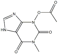 3-ACETOXY-1-METHYLXANTHINE Struktur