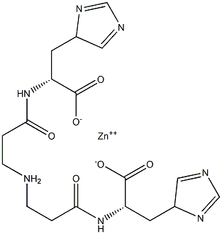 BETA-ALANYL-L-HISTIDINATEZINC Struktur