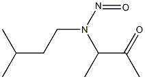 N-NITROSO-N-(1-METHYLACETONYL)-3-METHYLBUTYLAMINE Struktur