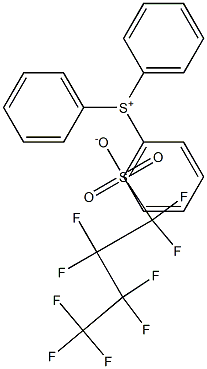 TRIPHENYLSULFONIUMPERFLUOROBUTANE-1-SULFONATE Struktur