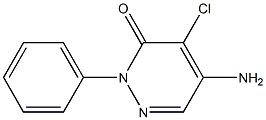 5-AMINO-4-CHLORO-2-PHENYL-PYRIDAZINE-3-ONE Struktur