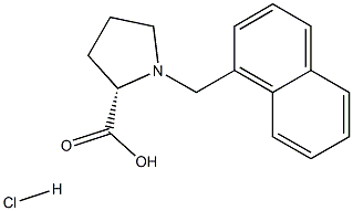 (R)-alpha-(1-Naphthalenylmethyl)-proline hydrochloride Struktur