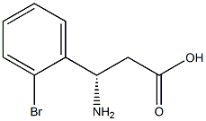 (S)-3-Amino-3-(2-bromo-phenyl)-propanoic acid Struktur