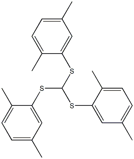 tris(2,5-dimethylphenylthio)methane Struktur